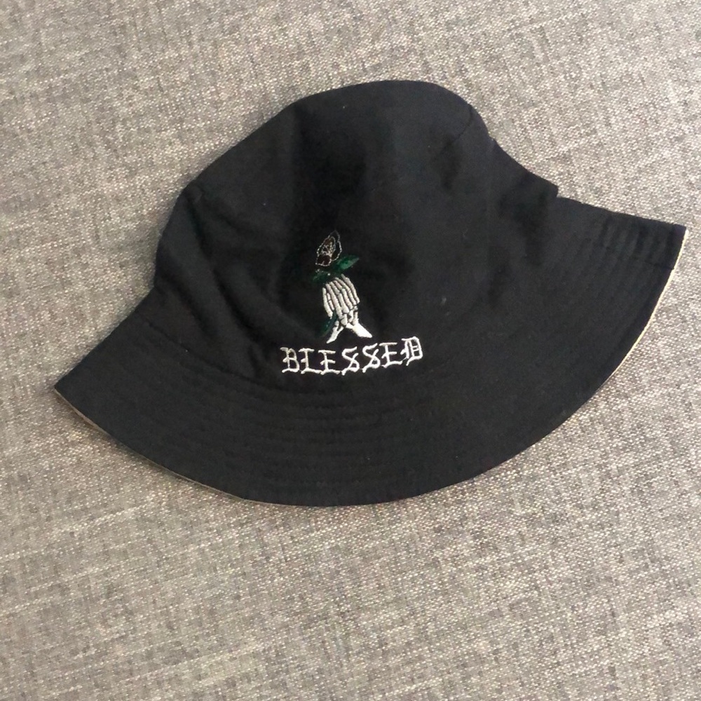 Blessed Skull and Rose Bucket Hat